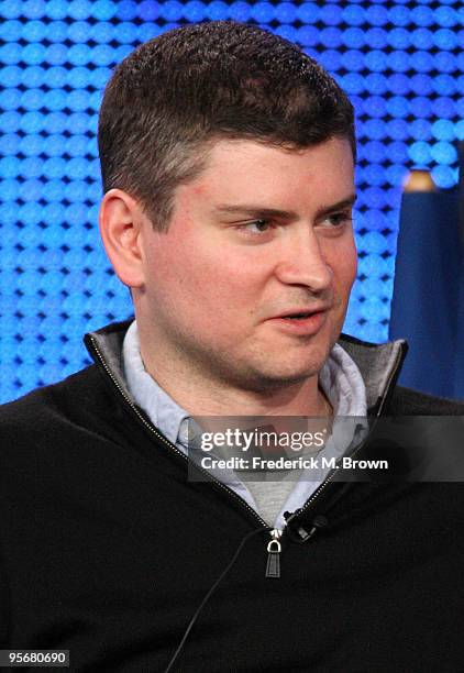 Executive Producer/Creator Michael Schur speaks onstage for NBC's television show 'Parks and Recreation' during the NBC Universal 2010 Winter TCA...