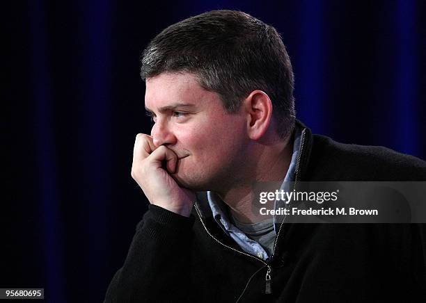 Executive Producer/Creator Michael Schur speaks onstage for NBC's television show 'Parks and Recreation' during the NBC Universal 2010 Winter TCA...