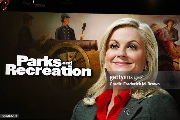 General view onstage for NBC's television show 'Parks and Recreation' during the NBC Universal 2010 Winter TCA Tour day 2 at the Langham Hotel on...