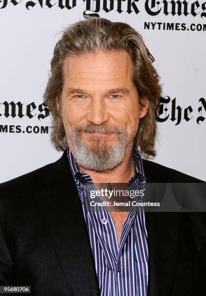 Actor Jeff Bridges attends the 9th Annual New York Times Arts & Leisure Weekend at The Times Center on January 10, 2010 in New York City.