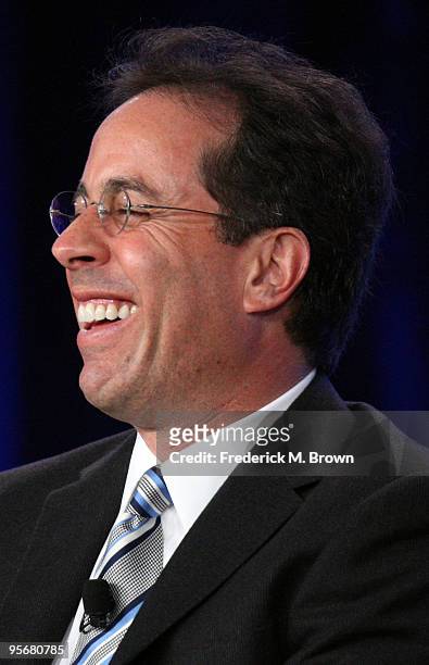 Executive Producer Jerry Seinfeld speaks onstage for NBC's television show 'The Marriage Ref' during the NBC Universal 2010 Winter TCA Tour day 2 at...