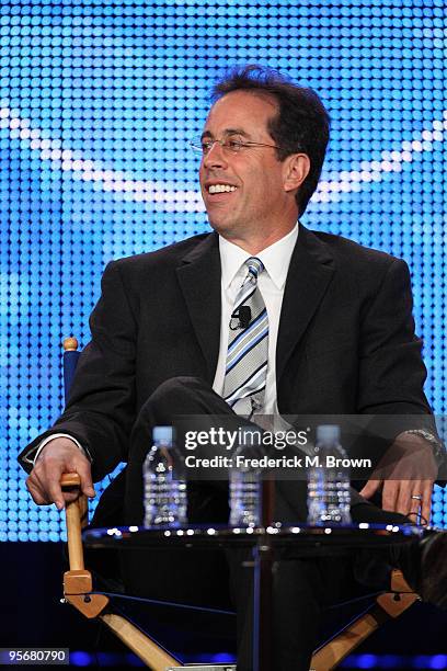 Executive Producer Jerry Seinfeld speaks onstage for NBC's television show 'The Marriage Ref' during the NBC Universal 2010 Winter TCA Tour day 2 at...