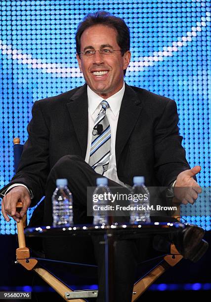 Executive Producer Jerry Seinfeld speaks onstage for NBC's television show 'The Marriage Ref' during the NBC Universal 2010 Winter TCA Tour day 2 at...