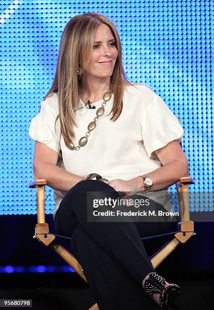 Executive Producer Ellen Rakieten speaks onstage for NBC's television show 'The Marriage Ref' during the NBC Universal 2010 Winter TCA Tour day 2 at...