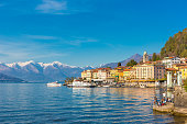 Bellagio small village on Lake Como, in Lombardy region, north Italy