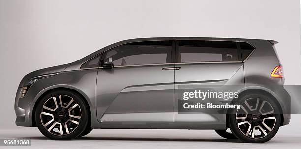 The General Motors Co. GMC Granite concept vehicle is displayed in a studio in Warren, Michigan, on Saturday, Jan. 9, 2010. Bob Lutz, vice chairman...