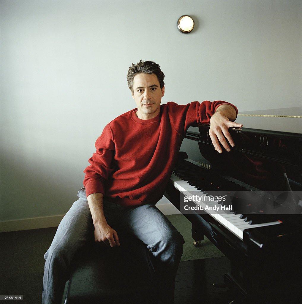 Rd Jr Actor Robert Downey Jr poses for a portrait shoot for the Observer ...