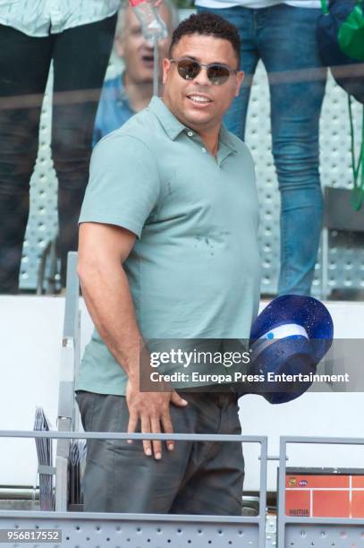 Ronaldo Nazario during day four of the Mutua Madrid Open tennis tournament at the Caja Magica on May 9, 2018 in Madrid, Spain.