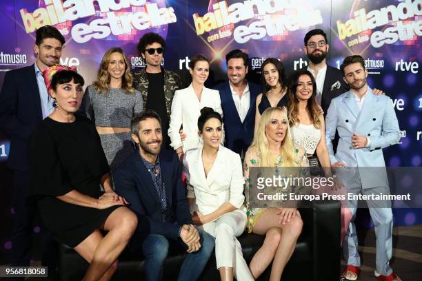 Contestants, jury and presenters attend 'Bailando Con Las Estrellas' TVE photocall on May 9, 2018 in Madrid, Spain.