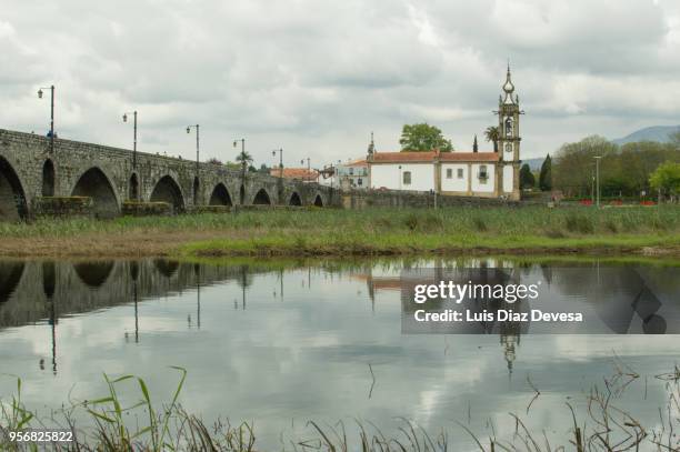 convent of san antonio church, 15th century. of ponte de lima - ponte de lima stock pictures, royalty-free photos & images