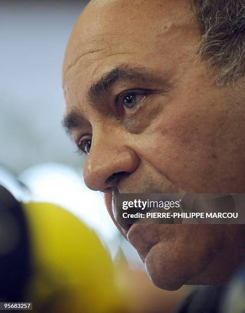 Of Spanish airlines Air Comet Gerardo Diaz Ferran speaks during a press conference in Madrid, on December 23, 2009. Air Comet, which mainly operates...