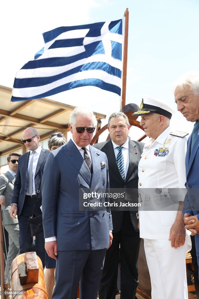 Prince Of Wales And Duchess Of Cornwall Visit Greece
