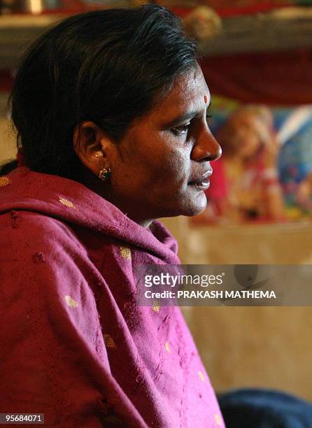 Nepal-rights-prostitution,FEATURE by Claire Cozens This photo taken on December 16 shows Nepalese woman Durpati Nepali giving an interview to AFP in...