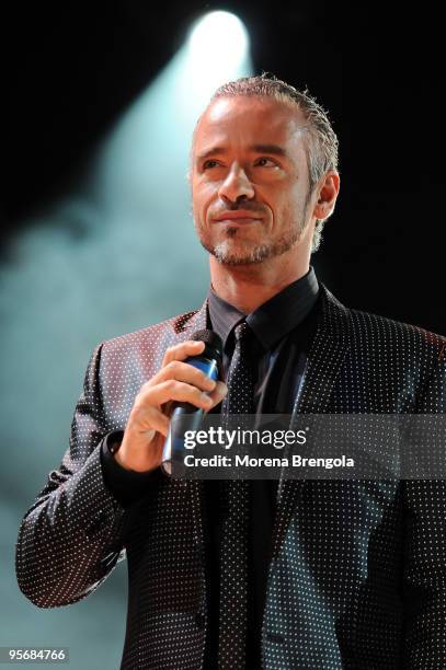 Eros Ramazzotti performs at the Arena of Verona during the Wind Music Awards on June 6, 2009 in Verona, Italy.