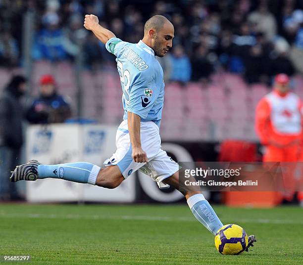 Paolo Cannavaro of SSC Napoli in action during the Serie A match between SSC Napoli and UC Sampdoria at Stadio San Paolo on January 10, 2010 in...