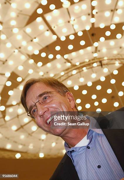 Dietmar Bartsch, executive director of the German left-wing party Die Linke, attendst the party's official new year gathering on January 11, 2010 in...