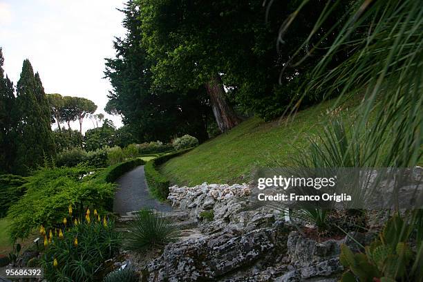 View of the Vatican Gardens on May 30, 2009 in Vatican City, Vatican. The Vatican Gardens have been a place of quiet and meditation for the Popes...