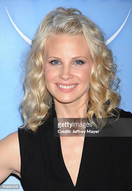 Actress Monica Potter arrives at NBC Universal's Press Tour Cocktail Party at Langham Hotel on January 10, 2010 in Pasadena, California.