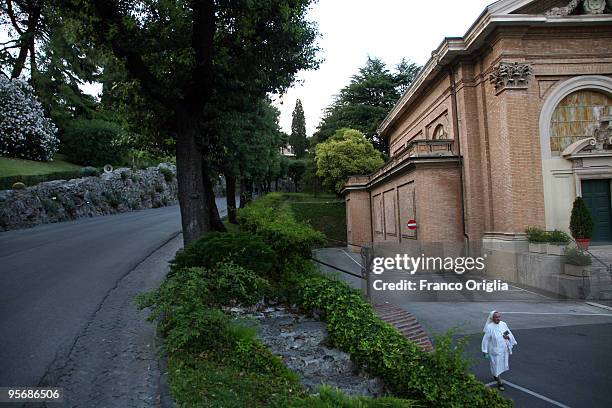 View of the Vatican Gardens on May 30, 2009 in Vatican City, Vatican. The Vatican Gardens have been a place of quiet and meditation for the Popes...