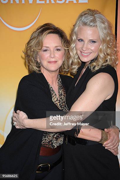 Actresses Bonnie Bedalia and Monica Potter arrive at NBC Universal's Press Tour Cocktail Party at Langham Hotel on January 10, 2010 in Pasadena,...