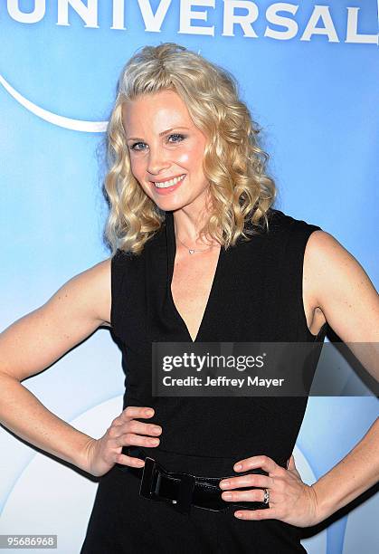 Actress Monica Potter arrives at NBC Universal's Press Tour Cocktail Party at Langham Hotel on January 10, 2010 in Pasadena, California.