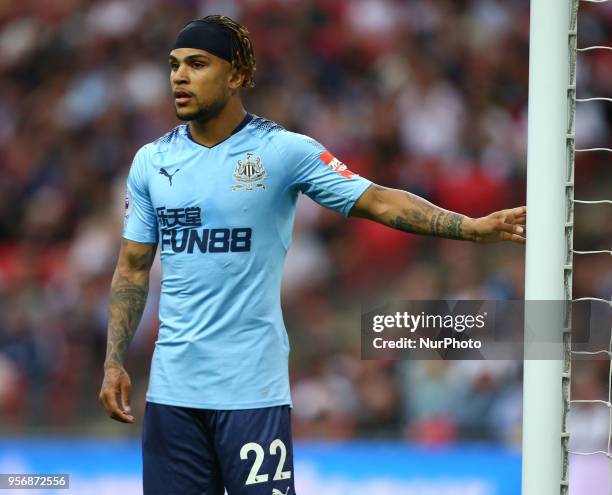 Newcastle United's DeAndre Yedlin during the English Premier League match between Tottenham Hotspur and Newcastle United at Wembley, London, England...