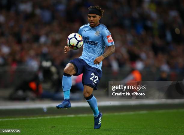 Newcastle United's DeAndre Yedlin during the English Premier League match between Tottenham Hotspur and Newcastle United at Wembley, London, England...