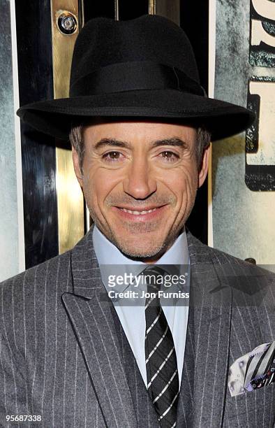 Robert Downey Jr attends the World Premiere of 'Sherlock Holmes' at Empire Leicester Square on December 14, 2009 in London, England.