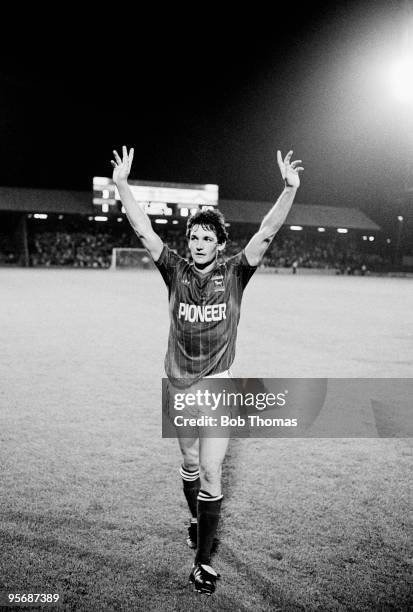 Ipswich Town's George Burley acknowledges the applause of the crowd at the end of his Testimonial match against Aberdeen held at Portman Road,...