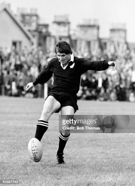 As part of the New Zealand All Blacks Rugby Union Tour of Great Britain, Robbie Deans of New Zealand is pictured in action at the Edinburgh versus...
