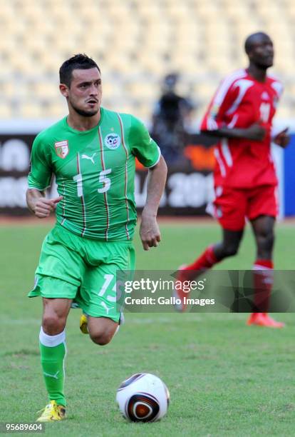 Karim Ziani of Algeria in action during the African Cup of Nations group A match between Malawi and Algeria at the November 11 Stadium on January 11,...