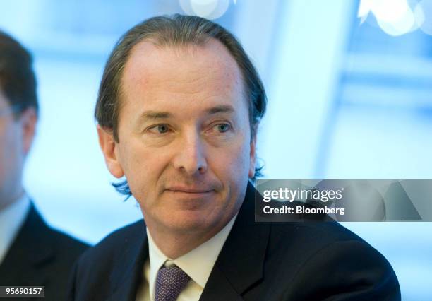 James Gorman, chief executive officer of Morgan Stanley, speaks during an editorial board meeting in New York, U.S., on Monday, Jan. 11, 2010. Gorman...