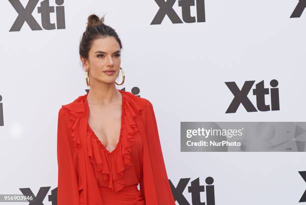 Alessandra Ambrosio attends the XTI new campaig presentation at Santo Mauro Hotel in Madrid on May 10, 2018