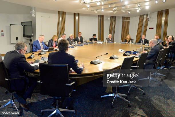 David Mundell , Secretary of State for Scotland in the UK Government, accompanied by Robin Walker, Parliamentary Under-Secretary, Department for...