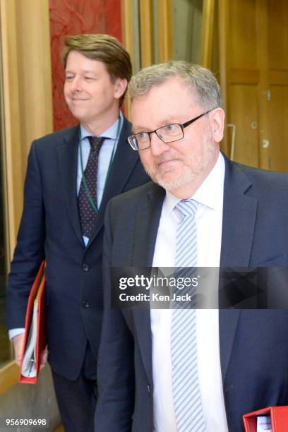 David Mundell , Secretary of State for Scotland in the UK Government, accompanied by Robin Walker , Parliamentary Under-Secretary, Department for...