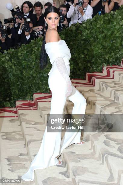 Kendall Jenner attends the Heavenly Bodies: Fashion & The Catholic Imagination Costume Institute Gala at The Metropolitan Museum of Art on May 7,...