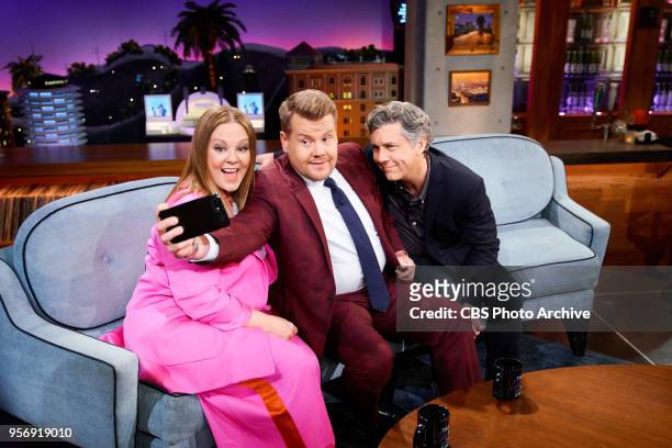 The Late Late Show with James Corden airing Tuesday, May 8 with guests Melissa McCarthy and Chris Parnell.