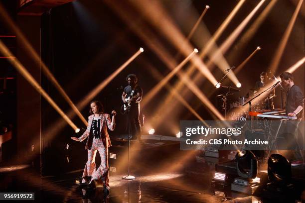 Alice Merton performs during "The Late Late Show with James Corden," Wednesday, May 9, 2018 On The CBS Television Network.