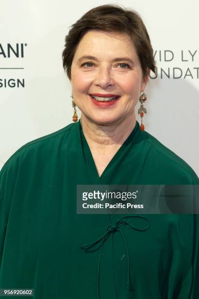 Isabella Rossellini wearing dress by Stella McCartney attends David Lynch Foundation Women of Vision Benefit Luncheon at 583 Park Avenue.