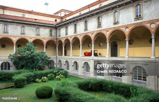 First cloister, Milan, Italy.