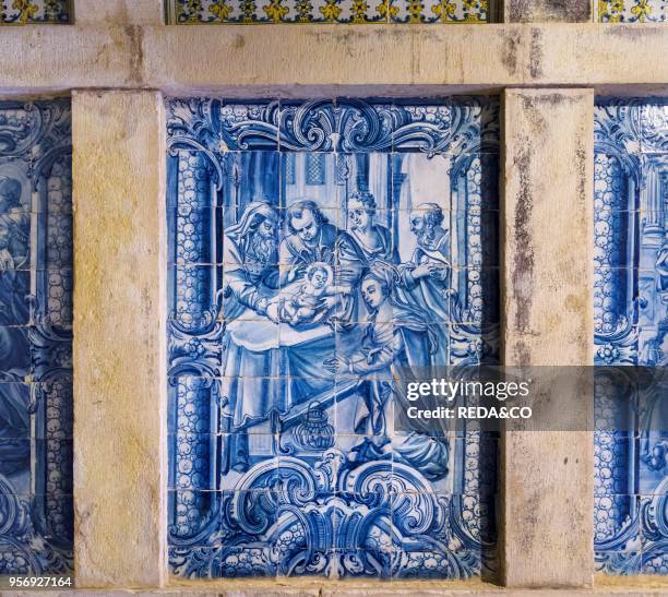 Chapel in the cloister Claustro de Cemiterio. Capela dos Portocarreiros. Convent of Christ. Convento de Cristo. In Tomar. It is part of the UNESCO...