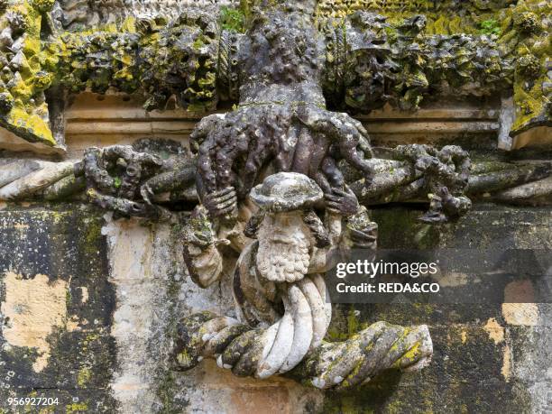 The Manueline Window or Janela do Capitulo . Convent of Christ. Convento de Cristo. In Tomar. It is part of the UNESCO world heritage Europe....