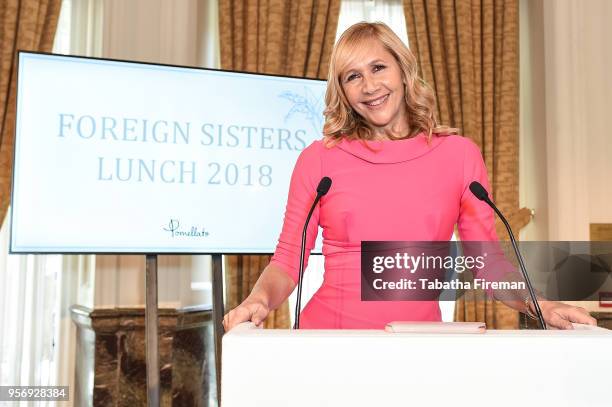 Tania Bryer hosts the Foreign Sisters annual lunch held at The Landmark Hotel on May 10, 2018 in London, England.