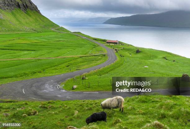 The island Streymoy. One of the two large islands of the Faroe Islands in the North Atlantic. Europe. Northern Europe. Denmark. Faroe Islands.