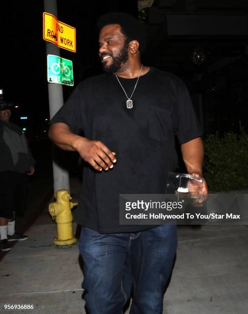 Craig Robinson is seen on May 9, 2018 in Los Angeles, California.