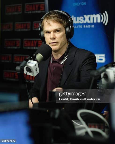 Michael C. Hall attends SiriusXM Studios on May 10, 2018 in New York City.