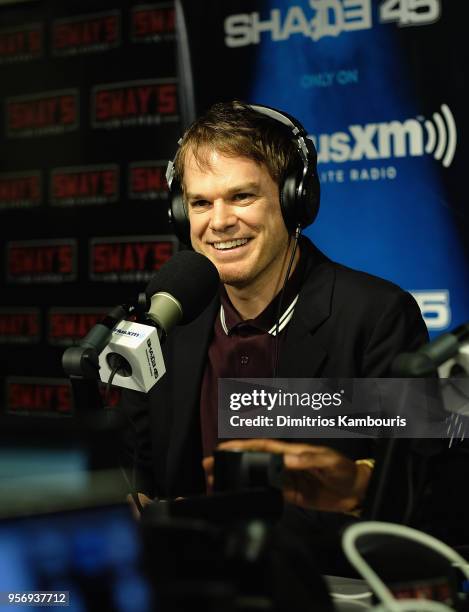Michael C. Hall attends SiriusXM Studios on May 10, 2018 in New York City.