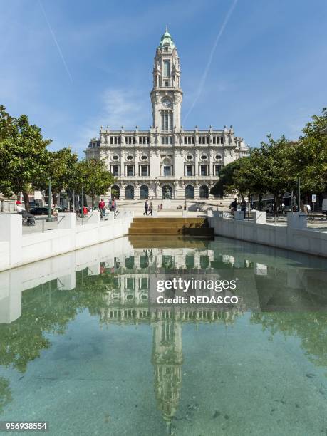 The city hall. City Porto at Rio Douro in the north of Portugal. The old town is listed as UNESCO world heritage. Europe. Southern Europe. Portugal....