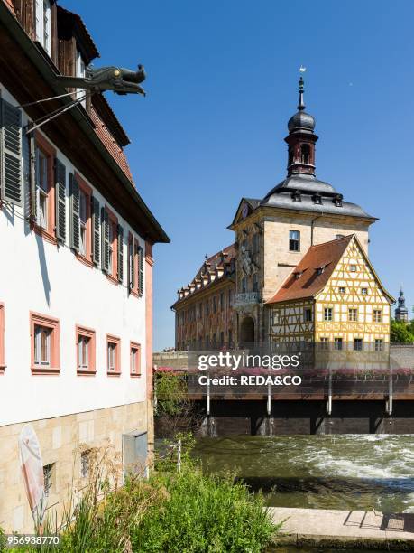 The Alte Rathaus . The landmark of Bamberg. Bamberg in Franconia. A part of Bavaria. The Old Town is listed as UNESCO World Heritage "Altstadt von...