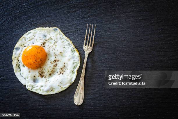 fried egg still life - continental breakfast stock pictures, royalty-free photos & images
